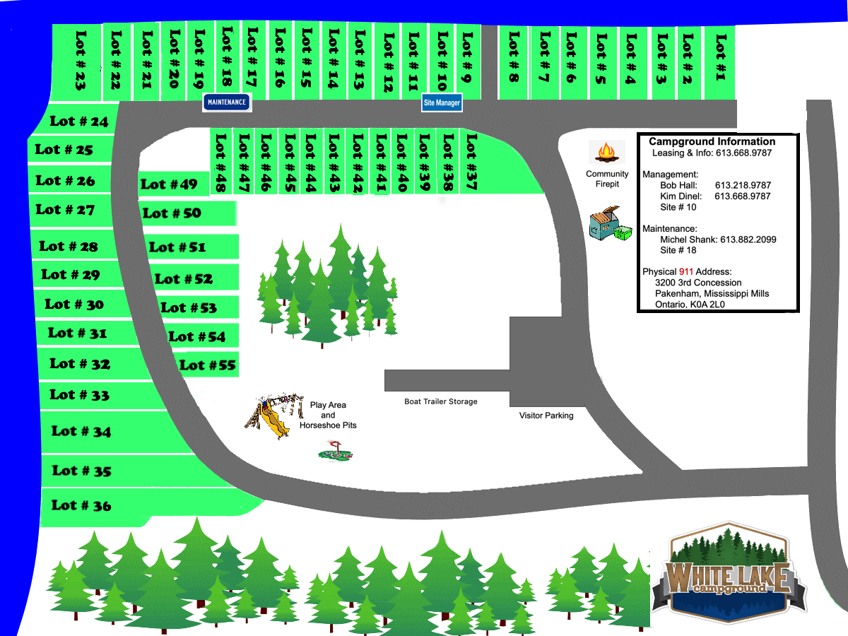 Park Map – White Lake Campground